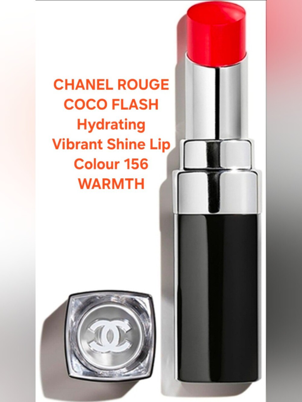 CHANEL ROUGE COCO FLASH Hydrating Vibrant Shine Lip Colour 156 WARMTH. BNIB